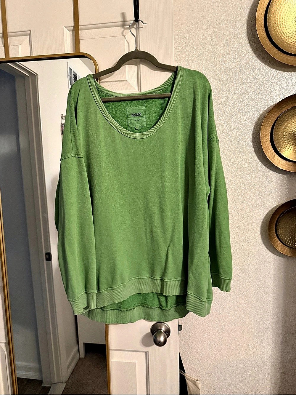 Aerie Oversized Sweatshirt Green